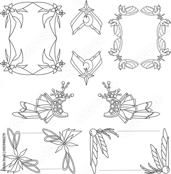 Obraz frame elegance design set