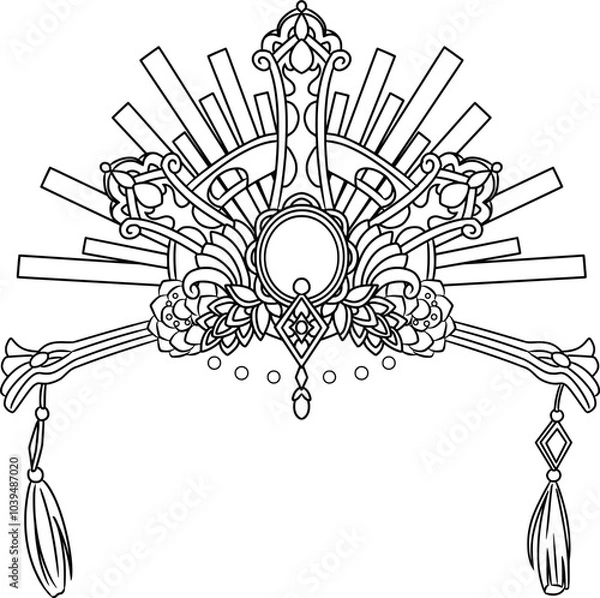 Obraz crown design ilustration
