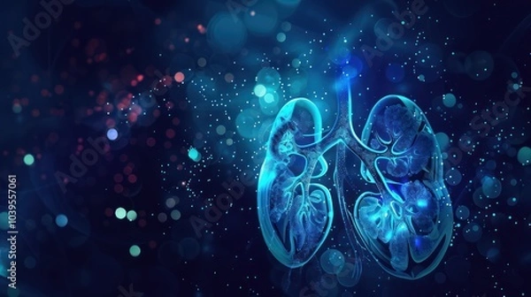 Obraz Digital Representation of Human Lungs