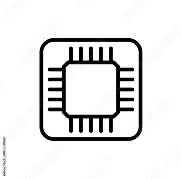 Fototapeta Chipset Icon