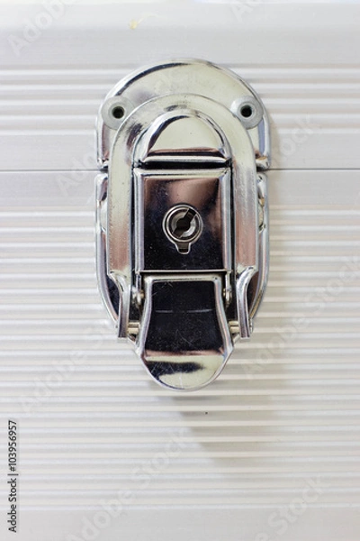 Obraz Silver metal lock