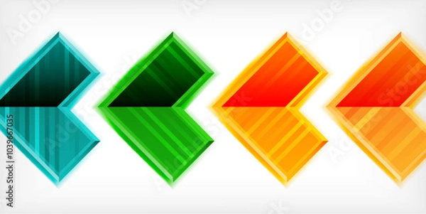 Fototapeta Arrow geometric abstract vector background. Vector Illustration For Wallpaper, Banner, Background, Card, Book Illustration, landing page