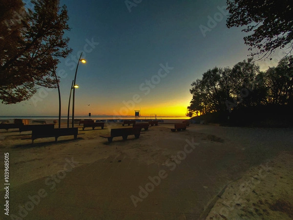 Obraz sunset on the beach