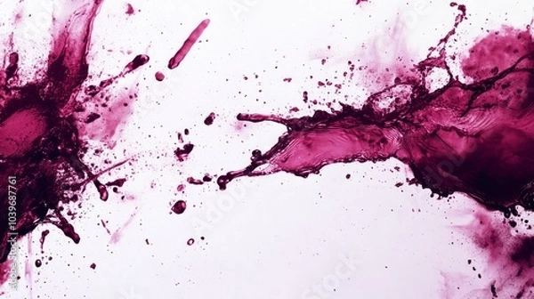 Obraz red wine splash, isolated on white background
