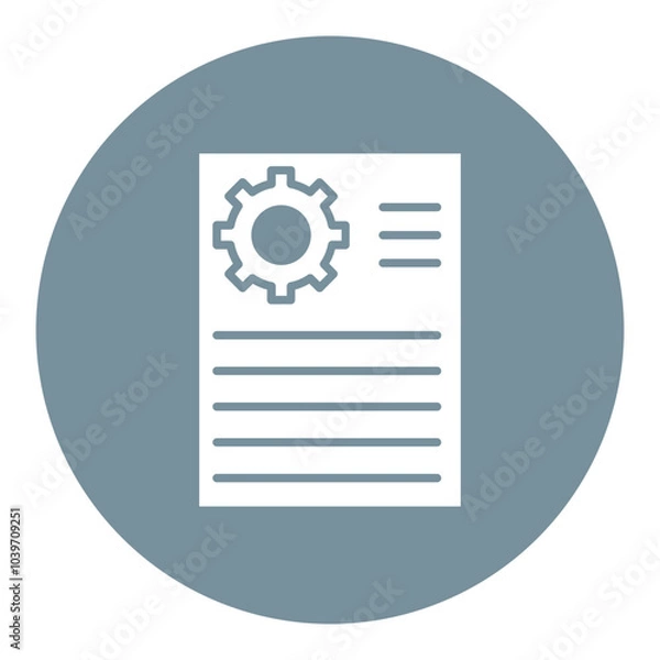 Fototapeta Test Report Icon