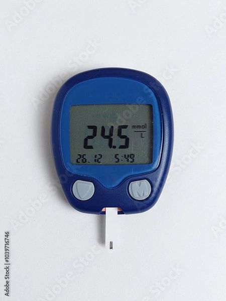 Obraz digital thermometer on white background
