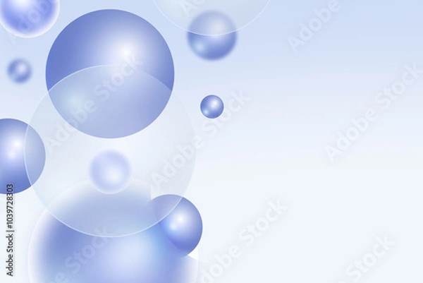 Fototapeta Abstract geometric circle background gradient soft light dark blue bokeh for Graphic Business background hitech technology digital design illustration web template backdrop desktop wallpaper bubbles