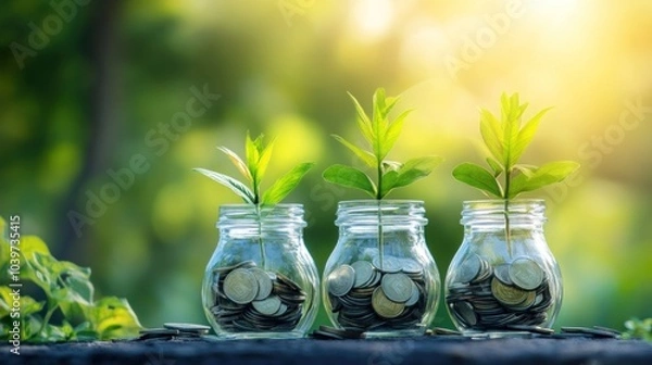 Fototapeta Business finance cost savings, focusing on practical methods to lower operational costs and enhance financial performance