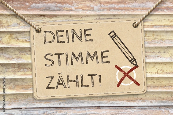 Obraz Deine Stimme zählt
