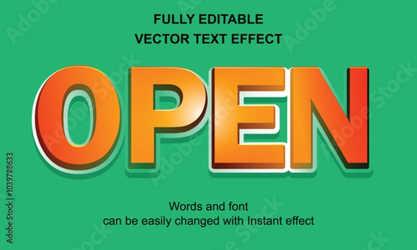 Fototapeta 3D Text Effect