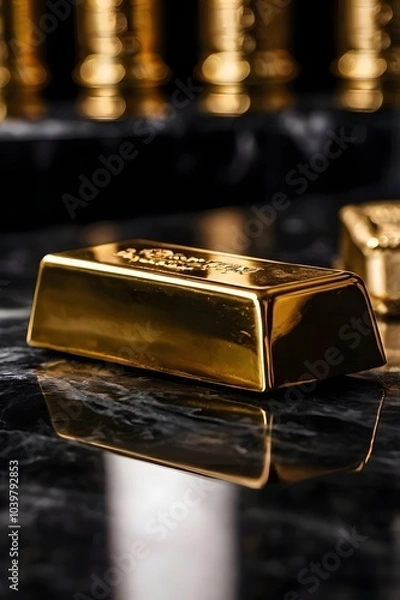 Fototapeta gold bar
