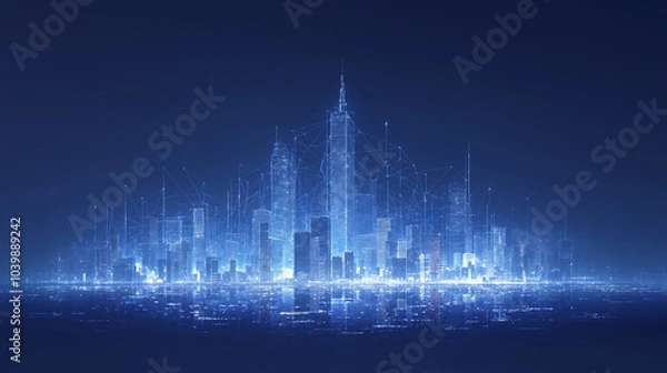 Fototapeta 都市ネットワーク