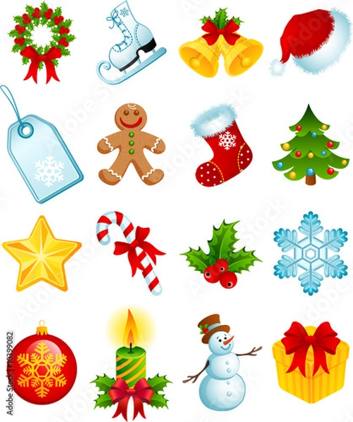 Obraz christmas icons