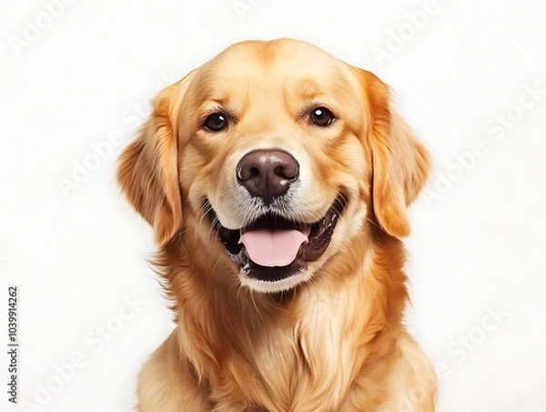Obraz Photorealistic adorable Golden retriever
