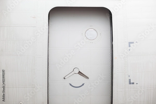 Fototapeta Airplane door