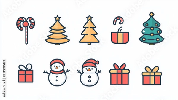 Obraz Christmass icon set