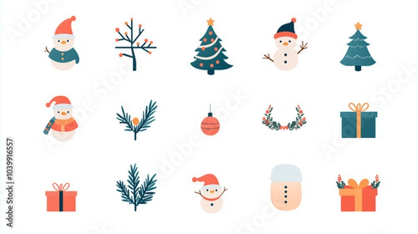 Obraz Christmass icon set