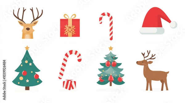 Obraz Christmas illustrations