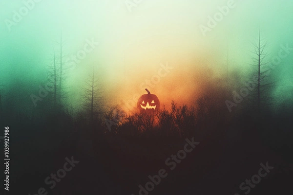 Obraz ハロウィンカラーデザインの背景