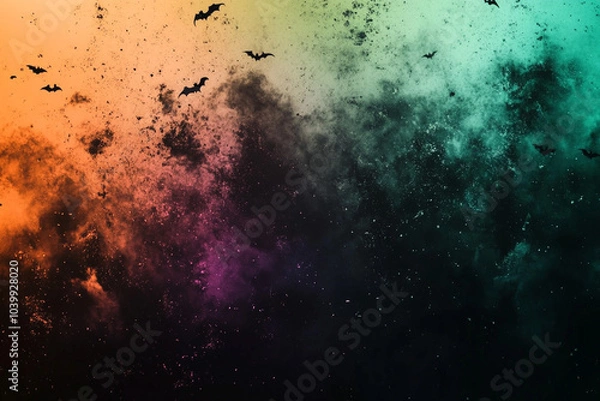 Obraz ハロウィンカラーデザインの背景