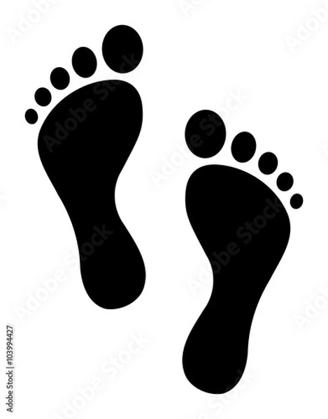 Fototapeta Füße Vektor