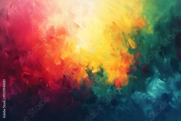 Fototapeta Vibrant Abstract Color Explosion in Bold Brushstrokes