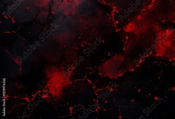 Fototapeta Red texture water on black background. Modern futuristic background. Perfect for card, banner, template, decoration, print, cover, web, element design.
