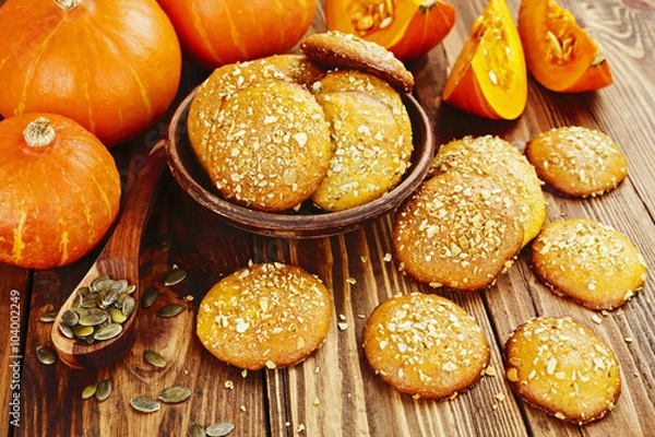 Obraz Homemade pumpkin cookies