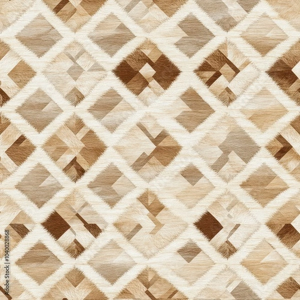 Fototapeta Ornate Moroccan Pattern in Earthy Tones