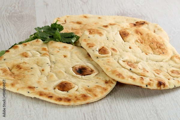 Fototapeta home made naan bread