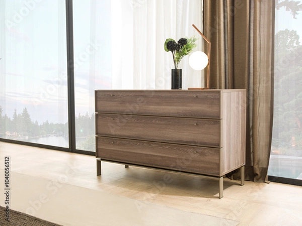 Obraz modern practical bedroom and interior design