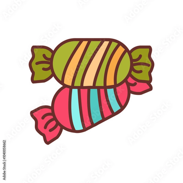 Obraz Candy Filled Icons , Vector illustration