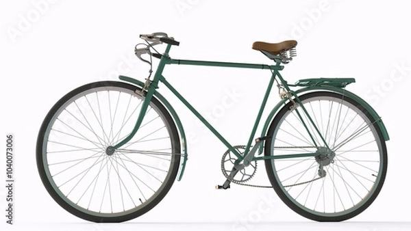 Obraz bicycle with white background