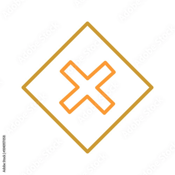 Obraz Multiplication Sign Vector Icon