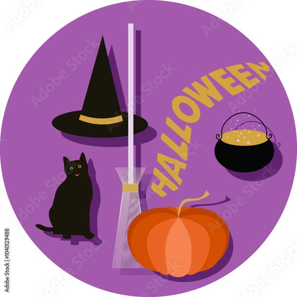 Obraz Halloween themed illustration