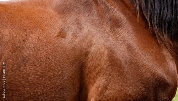 Obraz textured pelt of a brown horse
