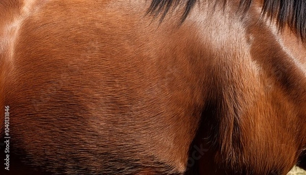 Obraz textured pelt of a brown horse