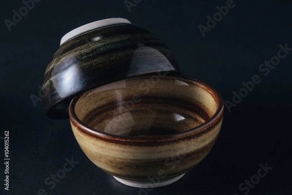 Fototapeta bowl with filter effect retro vintage style