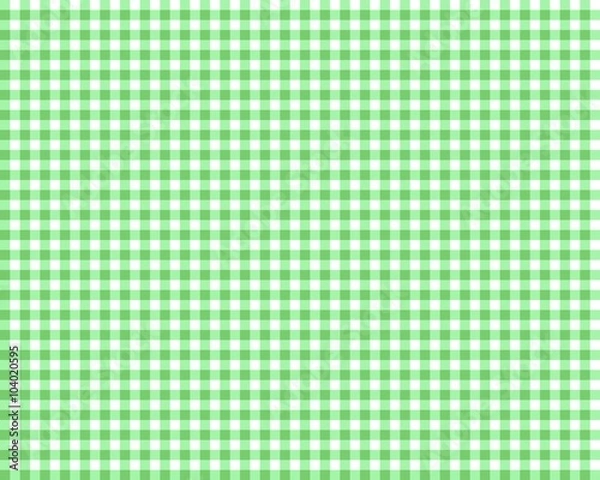 Obraz green checkered picnic tablecloth