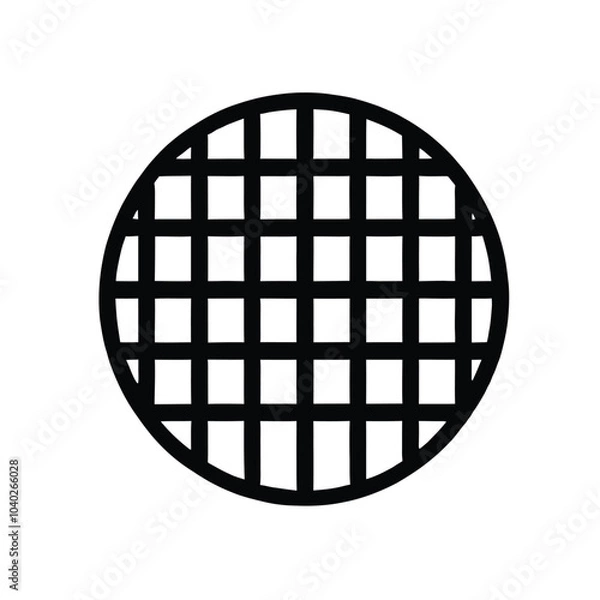 Fototapeta Grid Silhouette