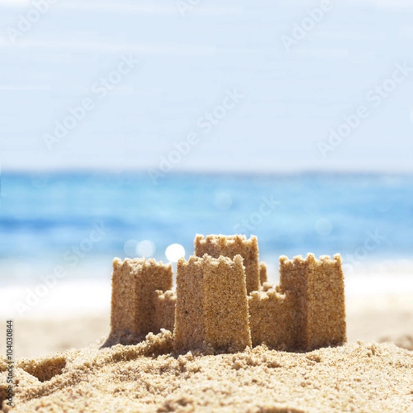 Obraz Sand Castle on Beach