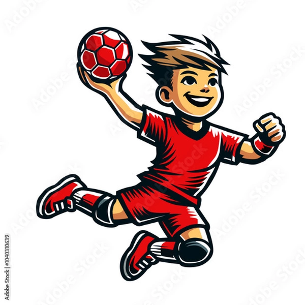Obraz The mini handball player