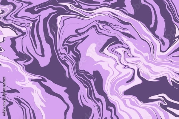 Obraz Swirly abstract liquid background. Full frame, textures abstract gradient purple glowing wave background. Fluid liquid backdrop copy space. Swirling distorted artistic display of fluid motion effect