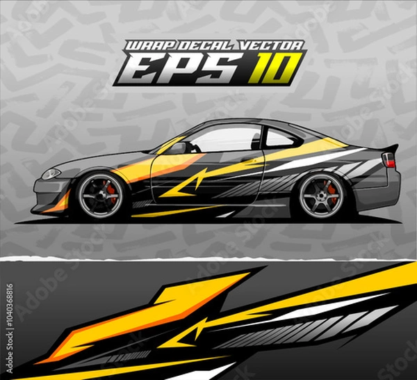 Fototapeta Livery Car Wrap Design Vector