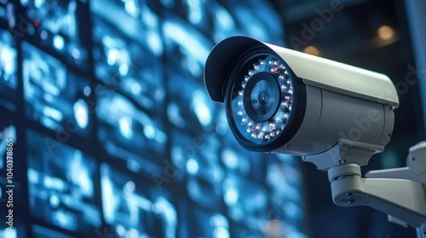 Fototapeta Advanced surveillance technologies exploring the role of security cameras in modern monitoring systems