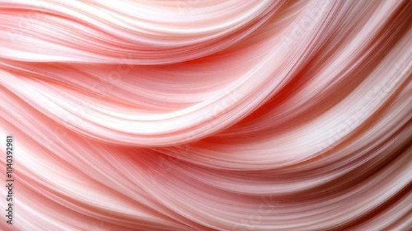 Fototapeta A visually striking abstract image featuring smooth, flowing pink patterns that create a sense of movement, softness, and tranquility in its design elements.