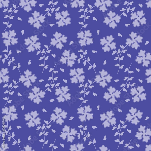 Fototapeta Beautiful Flower Pattern, Floral Seamless Digital Design,Watercolor Textile Allover Abstract Design.On Background