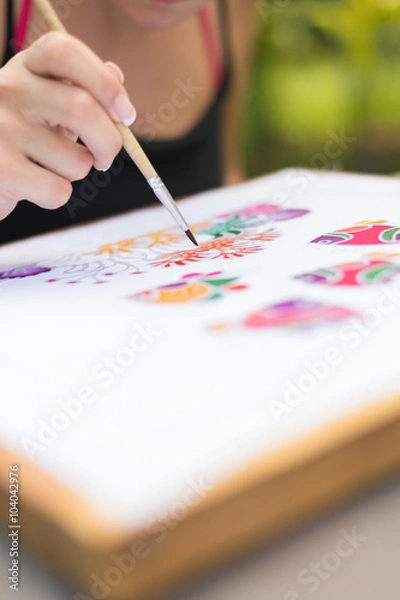 Fototapeta Batik process