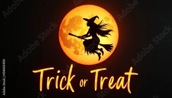 Fototapeta Halloween Background, Witches, Bats, Haunted Houses, Dark Forests and Halloween Themes with Copy Space