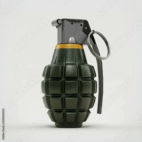 Fototapeta 3D Render of Classic Hand Grenade